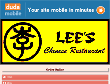 Tablet Screenshot of leesrestaurant.info